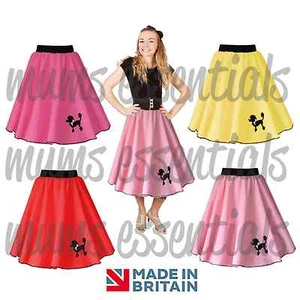 Womens POODLE SKIRT, 50s Rock and Roll, 50s Dance, Plus Size, Polyester - Picture 1 of 9