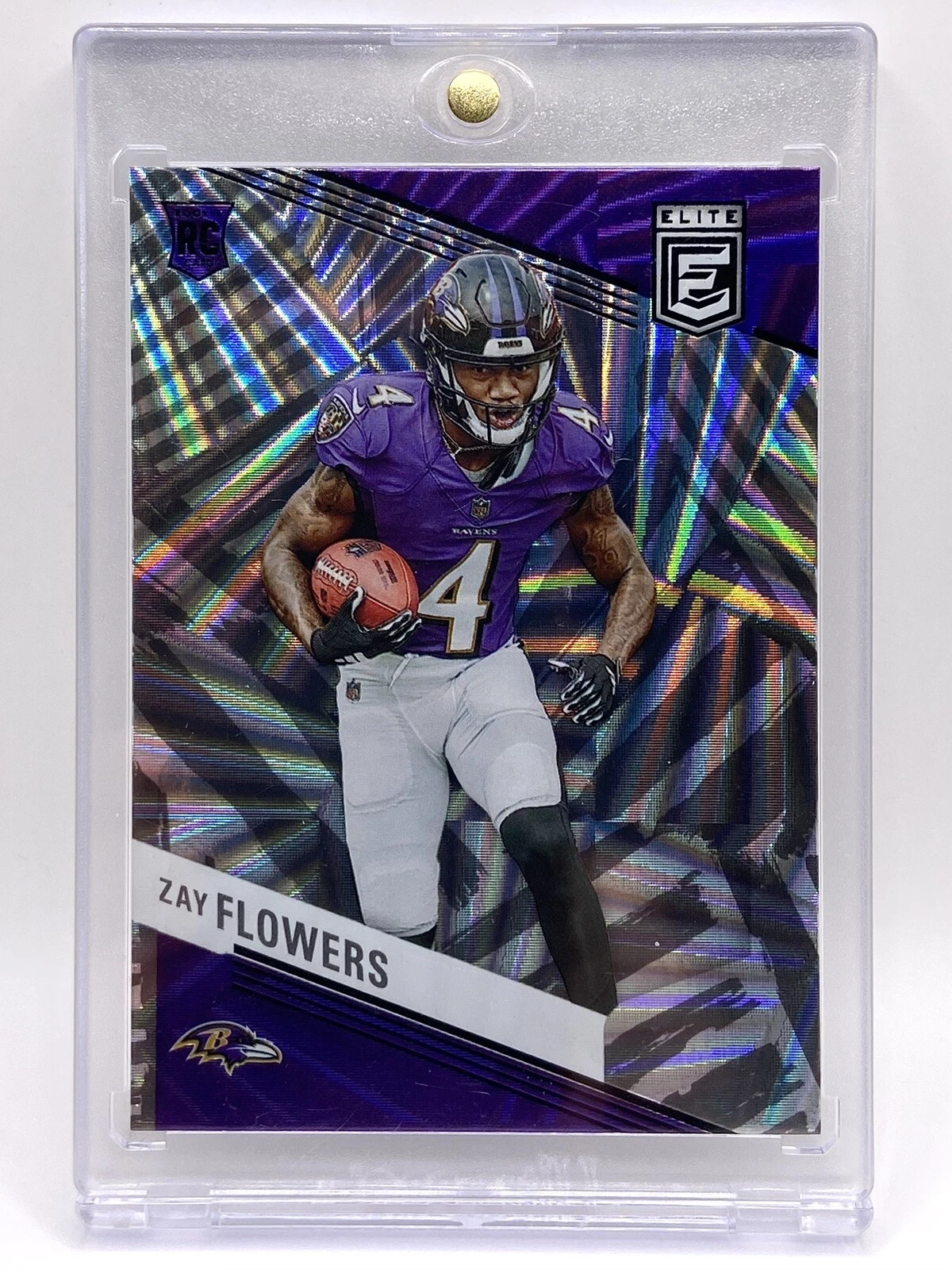 2023 Donruss Elite Zay Flowers Rookie Razzle Dazzle SSP Ravens RC Case Hit