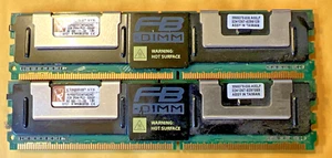 KVR667D2D4F5K2/4G Kingston 4GB Kit (2 X 2GB) PC2-5300 DDR2-667MHz RAM - Picture 1 of 3