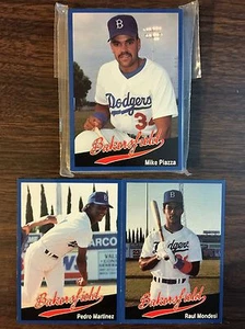 1991 Cal League BAKERSFIELD DODGERS Limited GLOSSY Edition Set MIKE PIAZZA HOF - Picture 1 of 2