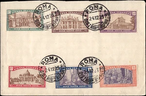 Italy 1924 FDC Scott # B20-25 with Roma cancellation - Picture 1 of 2