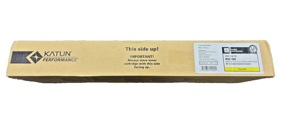 KATUN RICOH TONER IM C6000 C5500 C4500 YELLOW VAT INCLUDED - Image 1 of 1