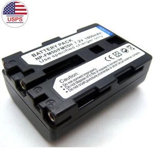 Battery For NP-FM55H Sony DSLR-A100 Alpha A100 DSLR-A100B DSLR-A100H DSLR-A100K - Picture 1 of 4