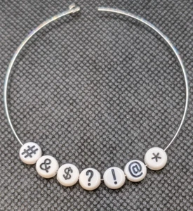 7 Beads Letter Alphabet DIY SWEAR CUSS $ & @ * # ! ? - Picture 1 of 2
