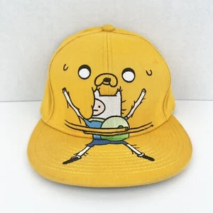 Adventure Time Fin & Jake Stretchable Kids Hat Yellow Cartoon Network Cap - Picture 1 of 10