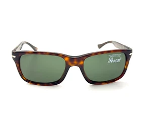 Persol PO3048S Sonnenbrille 24/31 Havanna/Kristallgrüne Gläser 58 mm - Bild 1 von 9