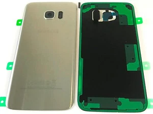 Original Samsung Galaxy S7edge SM-G935 Rear Back Glass Case Battery Cover Gold - Picture 1 of 3