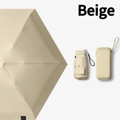 Paraguas de lluvia portátil de bolsillo compacto mini paraguas 6 pliegues parasol EE. UU. Foto 1 de 4