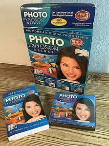 Photo Explosion Deluxe Version 3 CDs & Booklet For Windows 2000 XP Vista - Picture 1 of 7