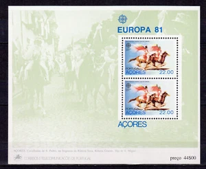 Portugal Açores 1981 EUROPA folklore un feuillet neuf MNH /B1po - Imagen 1 de 1