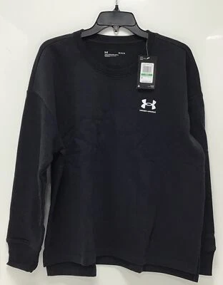 Under Armour/Bodybuilding.com Women's Rival Fleece Sweatshirt in Black Size L - Image 1 of 3
