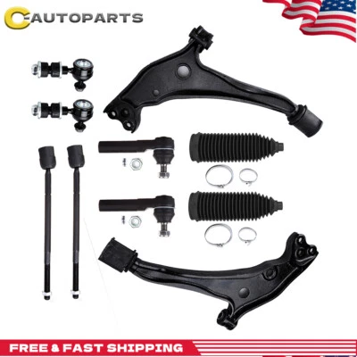 Front Lower Control Arms Tie Rods Sway Bars For 1999 2000 2001 2002 Nissan Quest - Image 1 of 4