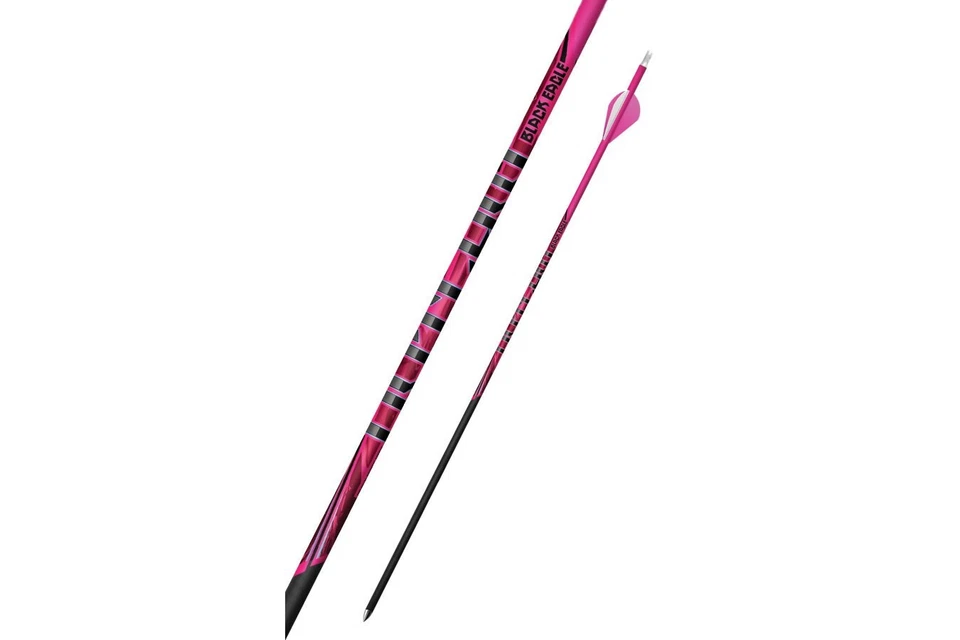 Flecha con cresta rosa Black Eagle Outlaw 300 columna 6-PK Foto 1 de 1