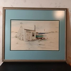 D. Cary Dodd (Cape Cod) Original "Salt Haven" 27" x 22 1/2" Aquarell Gemälde - Bild 1 von 8