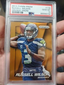 RUSSELL WILSON 2014 PRIZM RIFRATTORE ARANCIONE #138 PSA 10 SUPERBOWL ANNO SEAHAWKS🔥 - Foto 1 di 1