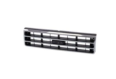AM Front Grille Chrome Shell with Gray Insert For Ford F-250 F-350 F-150 Bronco Foto 1 de 4
