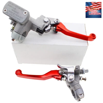 Palancas de freno manija hidráulica del cilindro maestro para CR125R CR250R CR500R CRF150R Foto 1 de 4