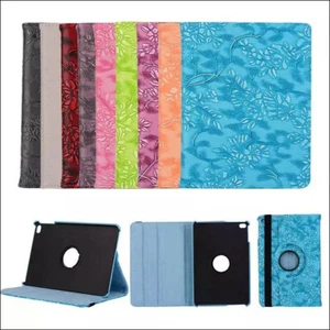 For iPad Air 4th A2316 A2324 A2325 Flower GRAPE Rotate Swivel Case Cover Folio - Picture 1 of 12