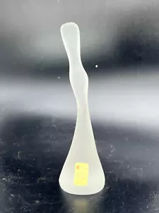 Italienisches Kristall Schnabeltier Milchglas Abstrakte Skulptur 6,5" Hoch ARNOLFO DI C - Bild 1 von 9