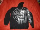 Viking Hooded Zipped Sweatshirt Thor Scandinavia Rare!!!