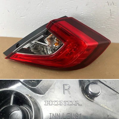 Luz trasera derecha del lado del pasajero Honda Civic 2016-2021 sedán OEM Foto 1 de 4