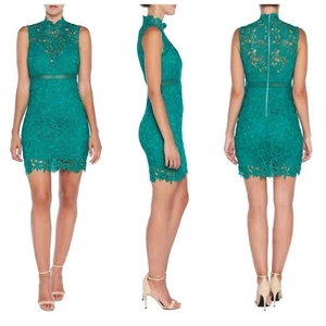 Bardot Eleni Lace Dress in Greenlake Size 6/S - Picture 1 of 9