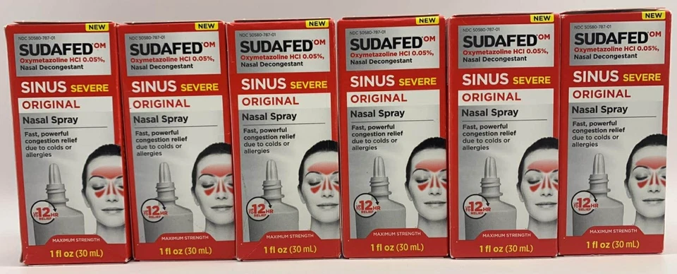Sudafed (3PK) Sinus Severe 1oz Original Nasal Spray 12 Hr Nasal Spray 4/27-5/27