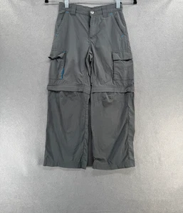 Columbia Convertible Pants Boys Size 6-7 Gray Omni Shade Ripstop Outdoor Hiking - Picture 1 of 11