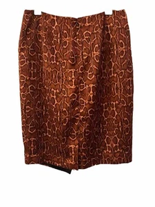 INC International Concepts Pencil Lined Snakeskin Print Skirt 4 Fitted - Picture 1 of 6