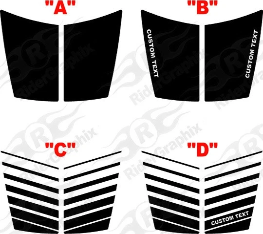 2007 - 2012 Dodge Caliber Hood Decal Kit - Image 1 of 1