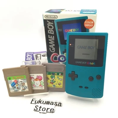 Console Nintendo Gameboy Color Boîte Bleue Game Boy Système Portable Testée... - Photo 1/4