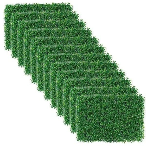 15 .75 H x 23.6 in. W Artificial Boxwood Hedge Greenery Panels (12-pc) - Picture 1 of 7