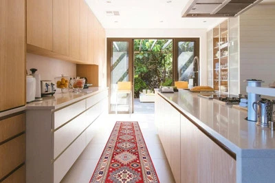 2'8 x 9'7 Super Kazak Handmade Oriental Carpet Vege Dyed Wool Runner Rug 3 x 10 - Image 1 of 4