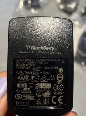 BLACKBERRY New Wall Adapter Charger With Travel Plugs - Image 1 of 3