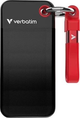 Verbatim Pocket SSD 1TB schwarz/rot - Bild 1 von 3