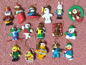 Ganz Webkinz Christmas Ornaments All Decked Out Retro 16 Pieces Lot 2 - Picture 1 of 17