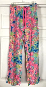 Lilly Pulitzer Hose Damen Small Lounge Jogginghose Blumenmuster Kordelzug Freizeit - Bild 1 von 5