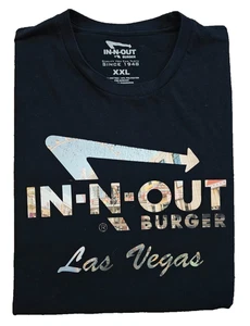In-N-Out Burger Las Vegas Men's Black Short Sleeve Pullover T-Shirt Size XXL - Picture 1 of 4