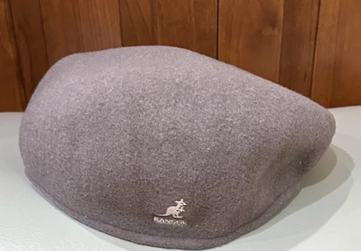 Kangol Hat Flat Cap  Wool Cocoa Brown Newsboy 504  Cabbie flat cap Men XL  - Image 1 of 4