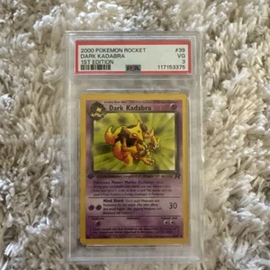1st Edition Dark Kadabra 39/82 PSA 3 Low Pop 1/4 - Picture 1 of 6