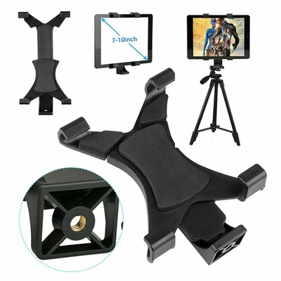 Universal Tablet Tripod Mount Clamp Holder Bracket Adapter for 7-10.1inch iPad - Image 1 of 4