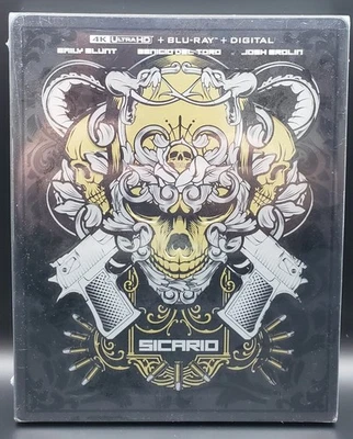 SICARIO 🔥 (4K Ultra HD + Blu-ray + Digital Copy, 2015) SEALED Steelbook OOP NEW Foto 1 de 4