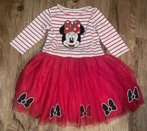 SELTENES Pippa und Julie DISNEY MINNIE MOUSE APPLIKATION Kleid GRÖSSE 6 SO SÜSS! - Bild 1 von 6