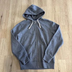 Polo Ralph Lauren Jacket Size Grey Hoodie Zip Sweatshirt Embroidered Logo NWOT - Picture 1 of 9