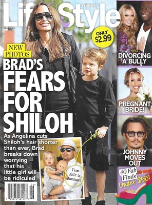 Life and Style Magazine Angelina Jolie Heidi Klum Seal Johnny Depp Beach Bodies - Image 1 of 4