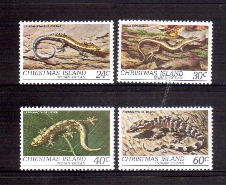 CHRISTMAS ISLAND 1981 reptiles set MUH - Image 1 of 1