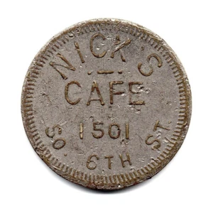 NICK'S CAFE • BUONO PER 5¢ IN COMMERCIO • MINNEAPOLIS, MINNESOTA, MN. • TC-101601 - Foto 1 di 2