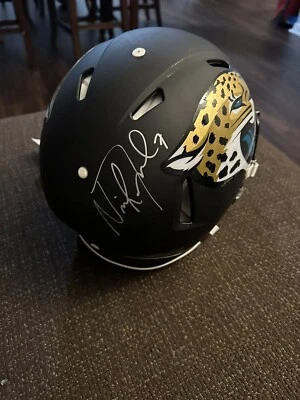 Nick Foles Autografiado Jacksonville Jaguars Tamaño Completo Velocidad Auténtico Mate Foto 1 de 4