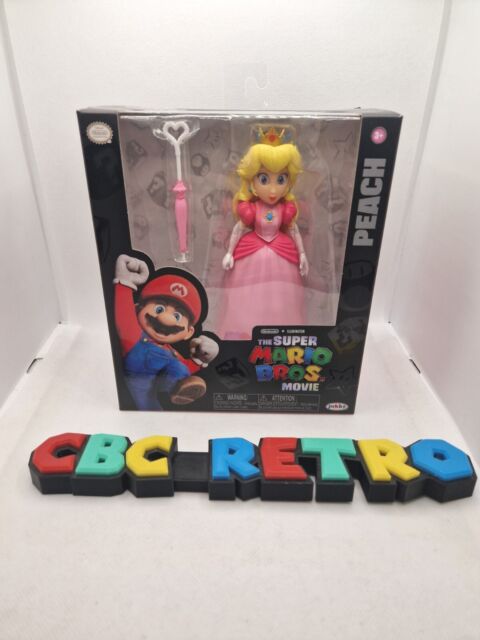 The Super Mario Bros. Movie - 5 Inch Action Figure Series 1 – Princess  Peach Figure with Umbrella Accessory