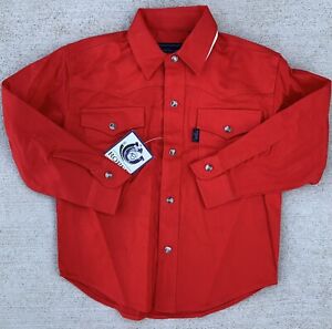 Roper western shirt kid XS 4-5 snap closure cowboy code collection cowgirl red